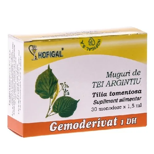Gemoderivat Muguri de Tei Argintiu, 30monodoze, Hofigal