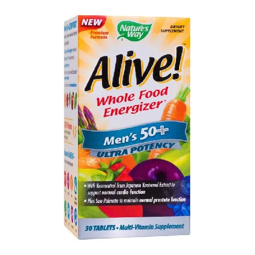 Alive Men`s 50+, 30tab, Natures Way