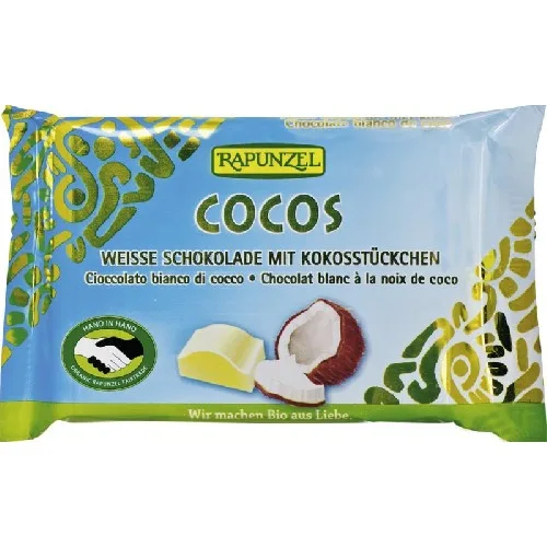 Ciocolata Alba Cristallino Cu Cocos 100gr Rapunzel