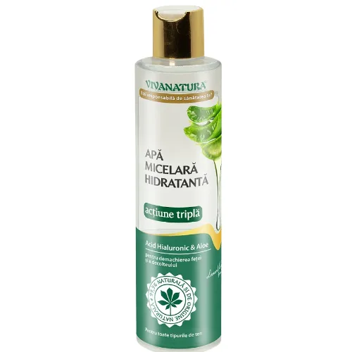 Apa Micelara Hidratanta Acid Hialuronic&Aloe 250ml Vivanatura