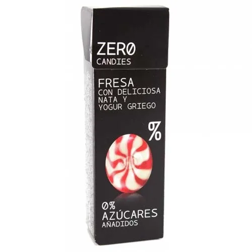 Bomboane Zero cu Crema de Capsuni si Iaurt, 32gr, Zero