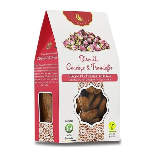 Biscuiti Coacaze & Trandafir 130gr Ambrozia