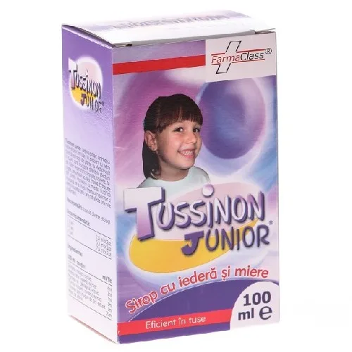 Sirop Tussinon Junior  cu Iedera si Miere 100ml Farma Class
