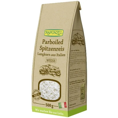 Orez prefiert alb cu bob lung, 500g, Rapunzel