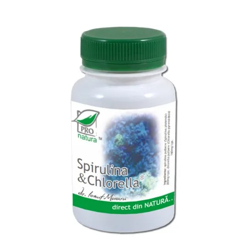 Spirulina+chlorella 60cps Pro Natura