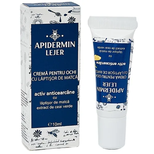 Crema pentru ochi anti-aging cu laptisor de matca Apidermin, 10 ml, Complex Apic