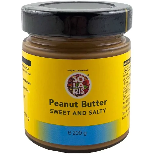 Crema De Peanut Butter Dulce si Sarat 200g Solaris