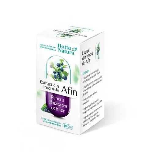 Extract din Fructe de Afin 30cpr Rotta Natura