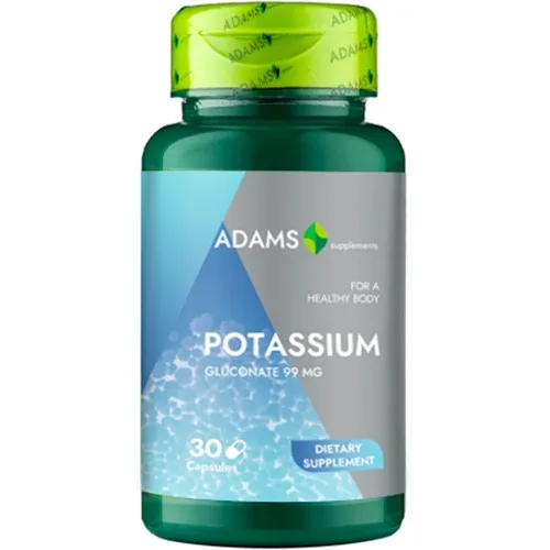 Potassium 99mg, 30cps, Adams Supplements