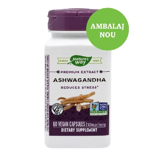 Ashwagandha 500mg, 60cps, Natures Way