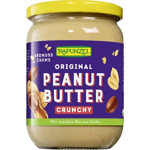 Unt de Arahide Crocant Vegan Ecologic 500gr Rapunzel
