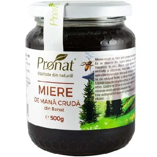 Miere De Mana Cruda, 500gr, Pronat