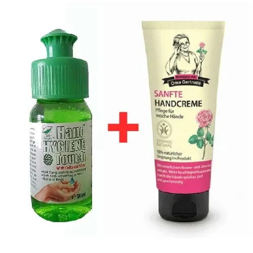 Pachet Gel Igienizare 50ml + Crema maini -20%