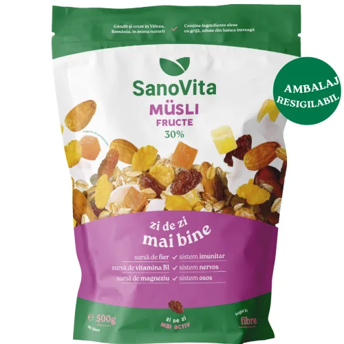 Musli cu Fructe 500gr Sano Vita