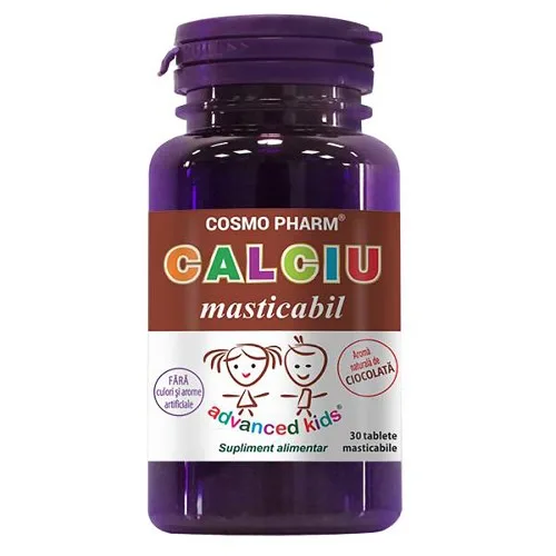  Calciu Masticabil Jr 30 tablete Cosmo Pharm