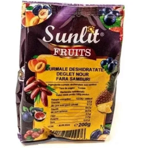 Curmale deshidratate, fara samburi, 200g, Driedfruits