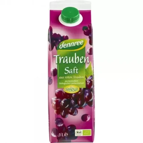 Suc de Struguri Rosii, Eco, 1l, Dennree