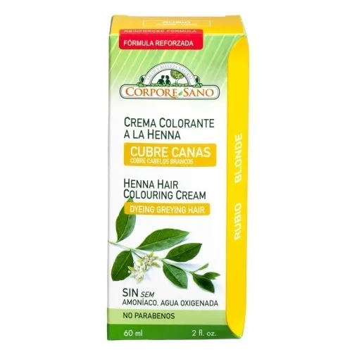 Crema Henna Semipermanenta Blond 60ml Corpore Sano