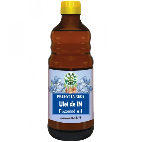 Ulei Seminte de In Presat la Rece 500ml Herbavit