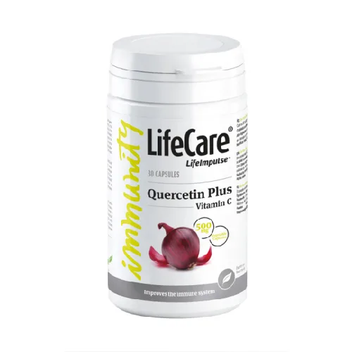 Quercetin Plus Vitamina C 500mg, 30 cps, Life Care