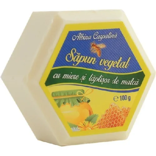 Sapun cu Miere & Laptisor de Matca 100gr Albina Carpatina
