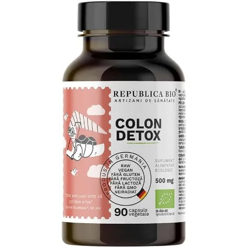 Colon Detox, Ecologic, 90 cps, Republica Bio