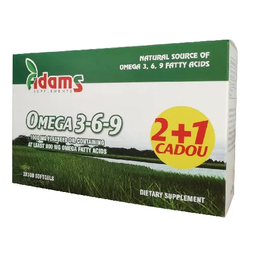 Pachet Omega 3-6-9 100cps 2+1 GRATIS