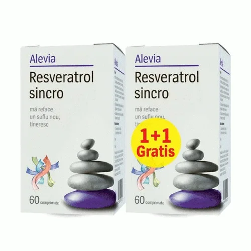 Resveratrol 60+60cps gratis Alevia