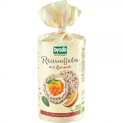 Vafe din Orez si Seminte de In fara Gluten Eco, 100gr, Byodo