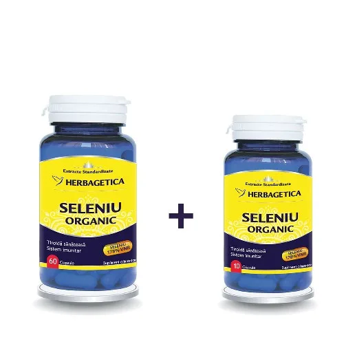 Seleniu Organic 60+10cps, Herbagetica