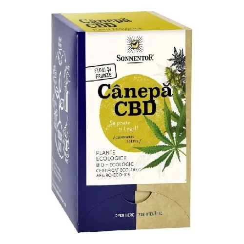 Ceai Canepa CBD Eco, 18dz, Sonnentor