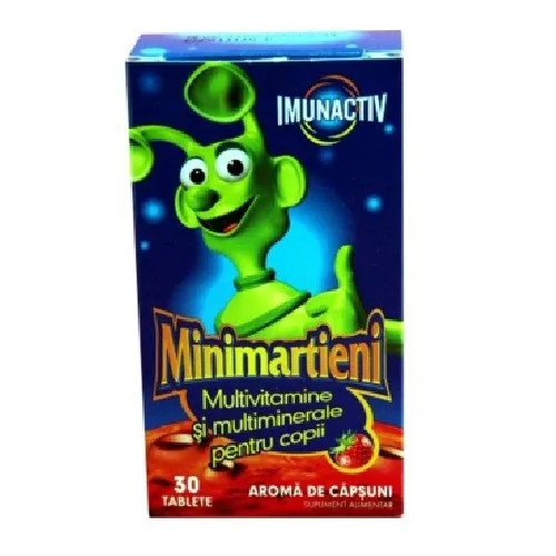 Minimartieni Imunactiv cu aroma de Capsuni 50tab Walmark