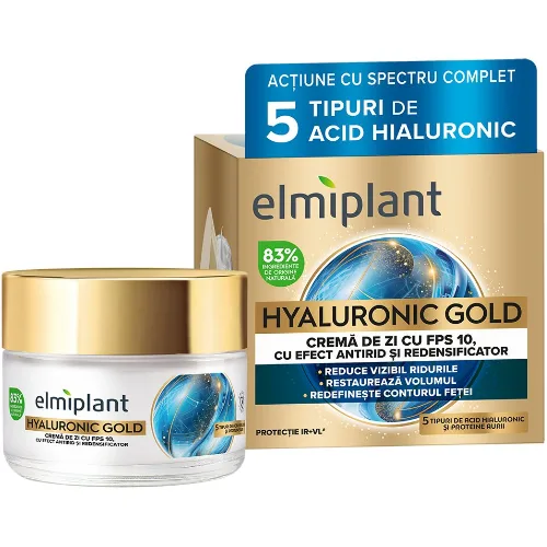 Crema Antirid de Zi Hyaluronic Gold 50ml Elmiplant