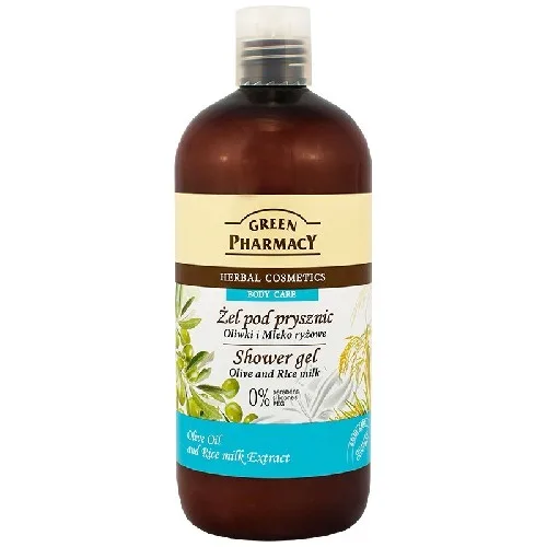 Gel de Dus cu Lapte de Orez si Ulei de Masline 500ml Green Pharm