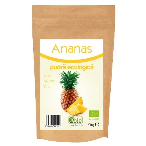 Ananas Pudra Bio 50gr Obio