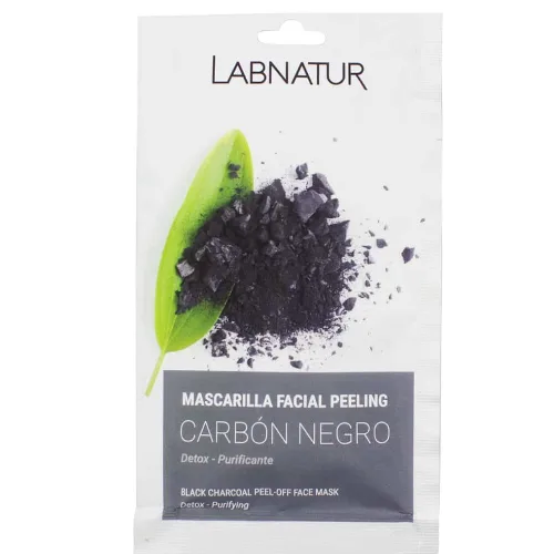 Masca de Fata Exfolianta cu Charcoal Negru 10ml LabNatur