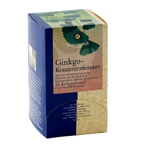 Ceai pentru Concentrare- Ginkgo Eco 20plicuri Sonnentor