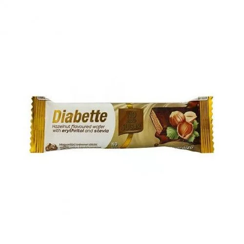 Napolitane Crema Alune Si Glazura Ciocolata, 26g, Diabette