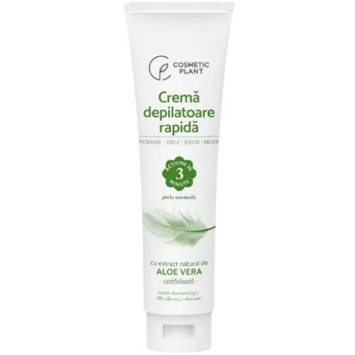 Crema depilatoare rapida cu extract de Aloe Vera, 150ml, Cosmetic Plant