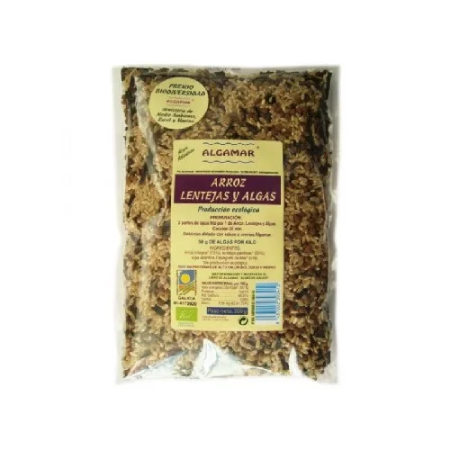 Orez si Linte cu Alge Marine Bio 500gr Algamar