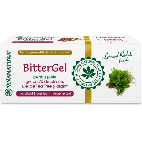 Bitter Gel Piele 70 Plante 20ml Vivanatura