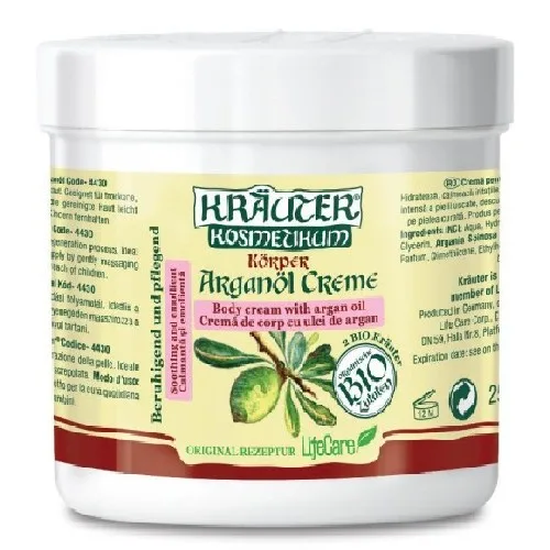 Crema de Corp cu ulei argan, Bio, 250ml, Krauter