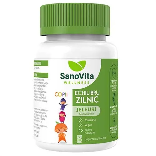 Jeleuri Copii Multivitamine Echilibru Zilnic, 30buc, Sano Vita