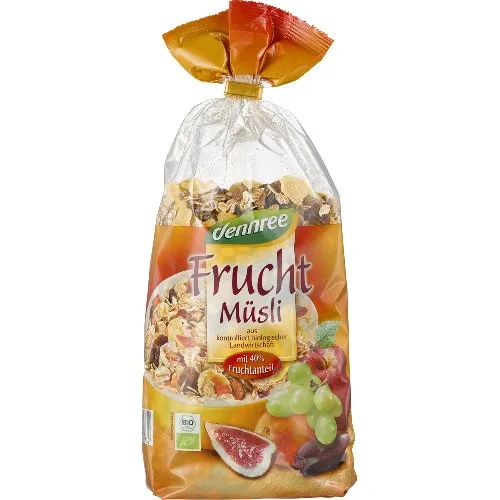 Musli cu fructe, 750g, Dennree