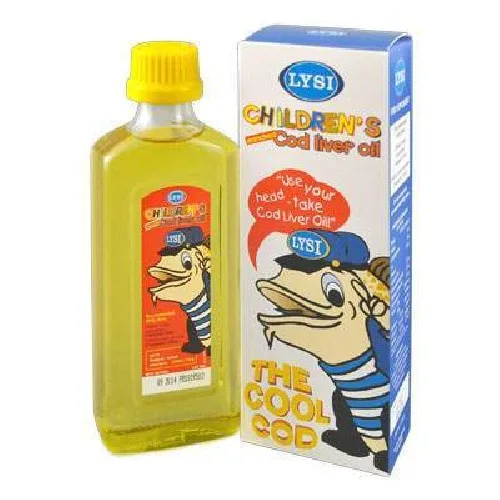 Ulei din Ficat de Cod pentru Copii 240ml Lysi
