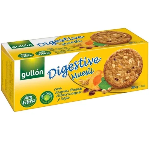 Biscuiti digestivi Muesli, Ovaz si Stafide, 230g, Gullon
