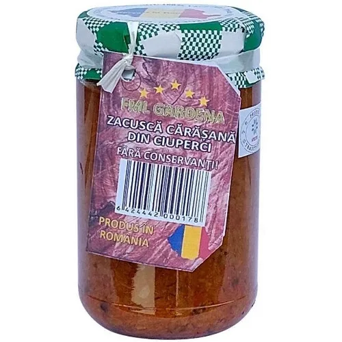 Zacusca Carasana cu Ciuperci, 290g, Fml Gardena