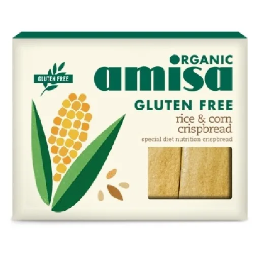 Crispbread din Orez si Porumb Fara Gluten Bio 150gr Amisa