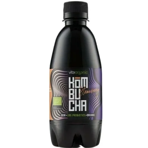 Kombucha Cu Capsuni Bio 330ml Vita Organic