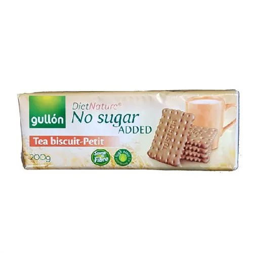 Biscuiti Petit pt Ceai fara Zahar cu Indulcitori 200g Gullon